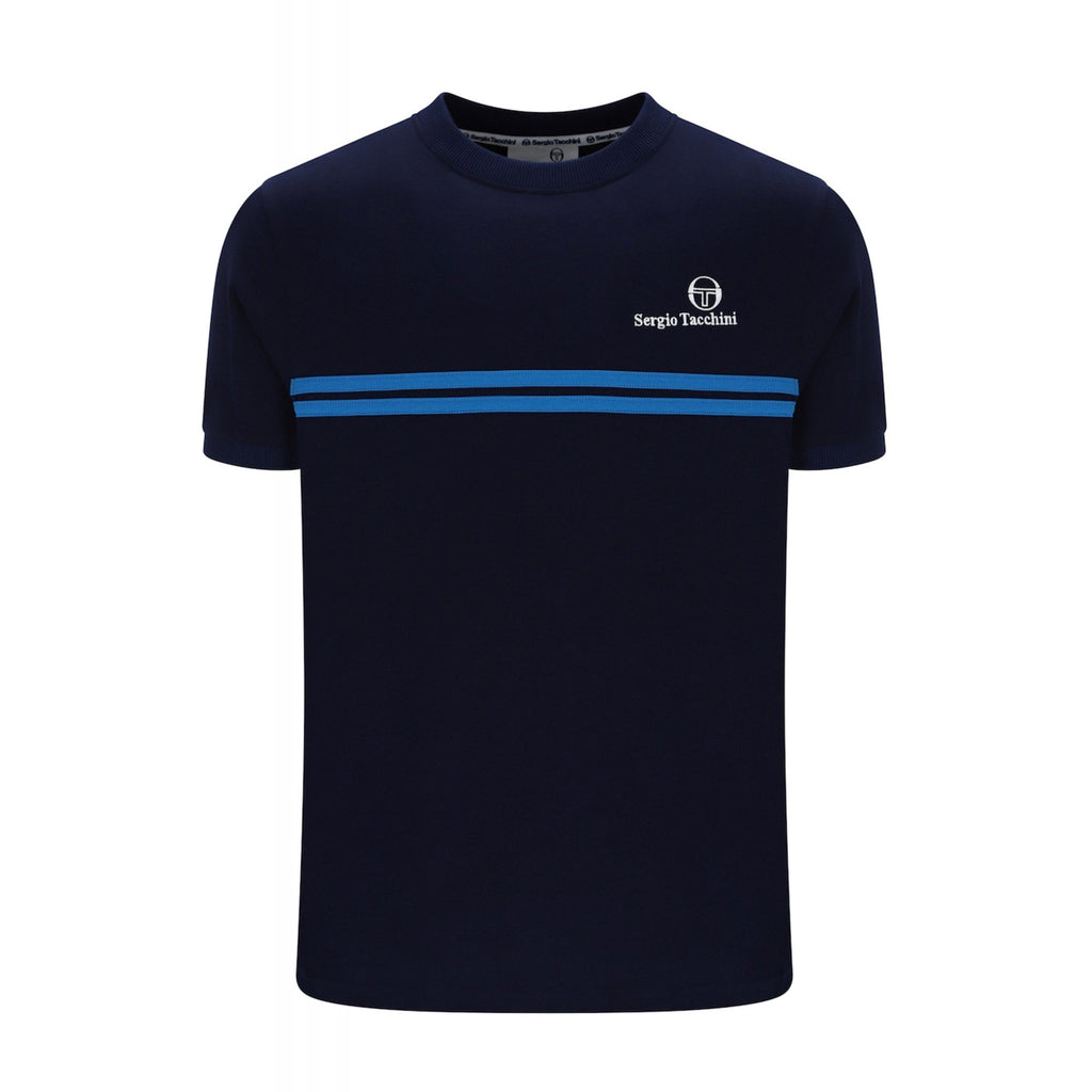 Sergio Tacchini | Supermac 1143 Twin Stripe Half Sleeve T-Shirt