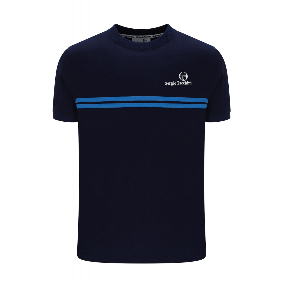 Sergio Tacchini | Supermac 1143 Twin Stripe Half Sleeve T-Shirt