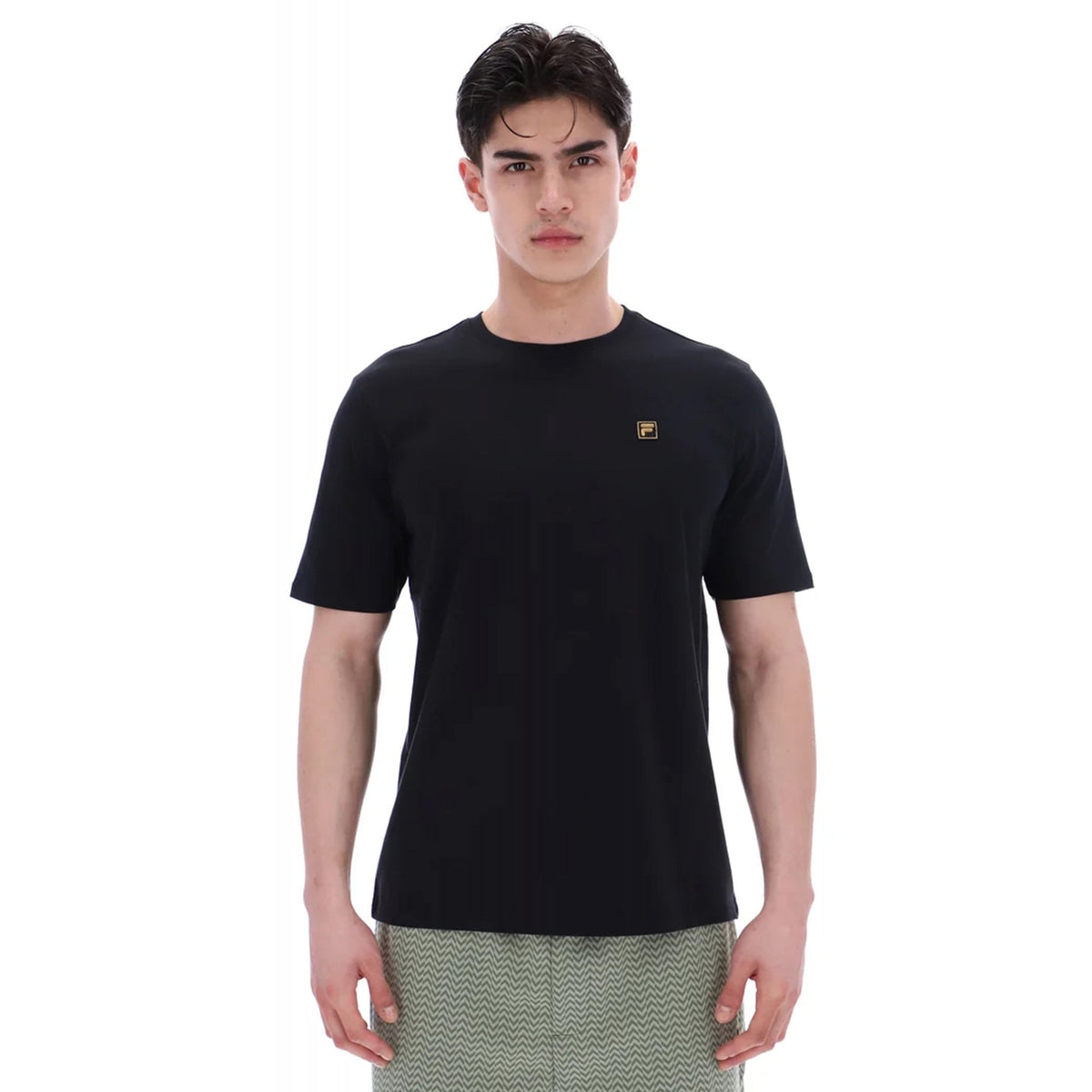 Fila Vintage Yaxley MG001 Premium Bamboo Badge Logo Half Sleeve T-Shirt