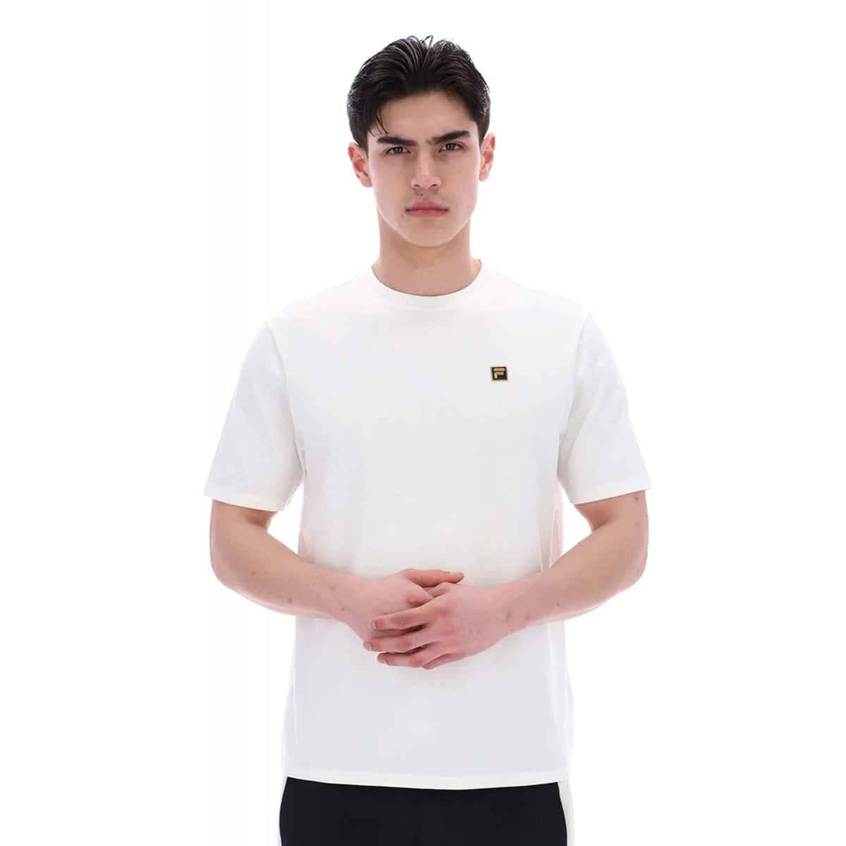 Fila Vintage Yaxley MG001 Premium Bamboo Badge Logo Half Sleeve T-Shirt