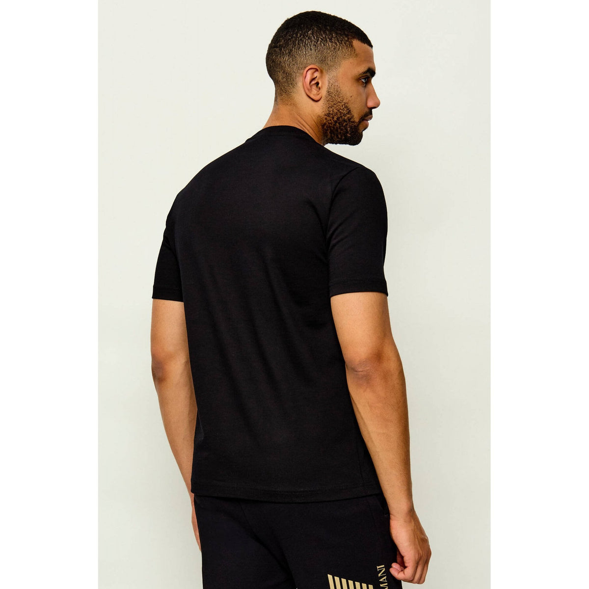 EA7 | Emporio Armani AF17788 2200 Contrast Enlarge Logo Print Half Sleeve T-Shirt