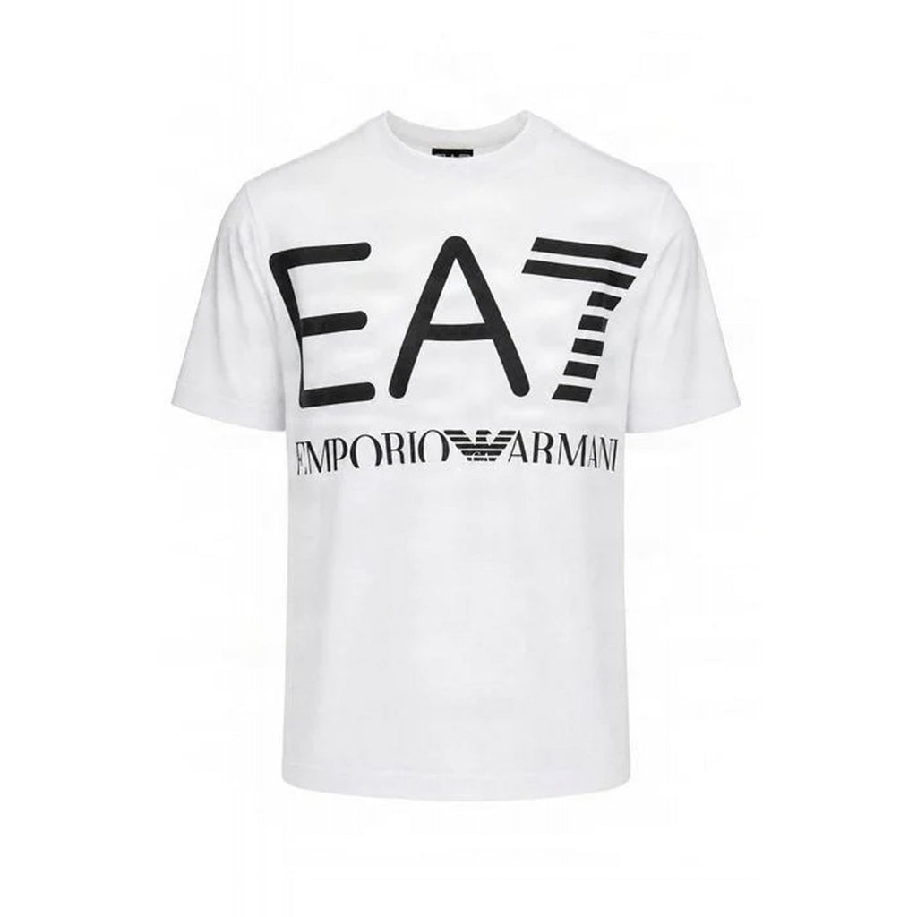 EA7 | Emporio Armani AF17788 2200 Contrast Enlarge Logo Print Half Sleeve T-Shirt
