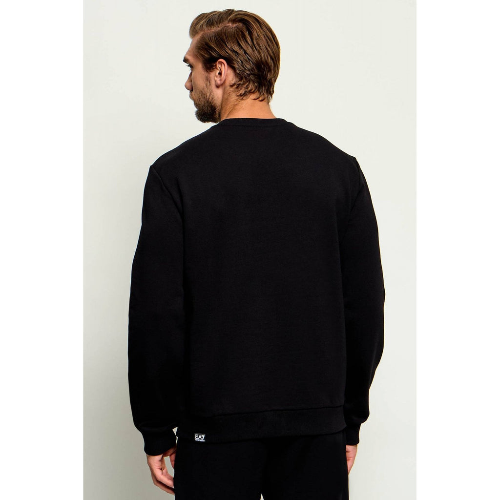 EA7 | Emporio Armani AF27189 2201 Contrast Enlarge Logo Print Sweat Top
