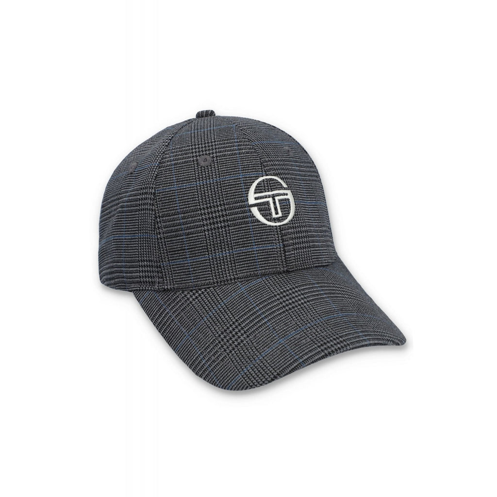 Sergio Tacchini | Wessler 1394 Strapback Contrast Puppytooth Check Baseball Cap - Grey