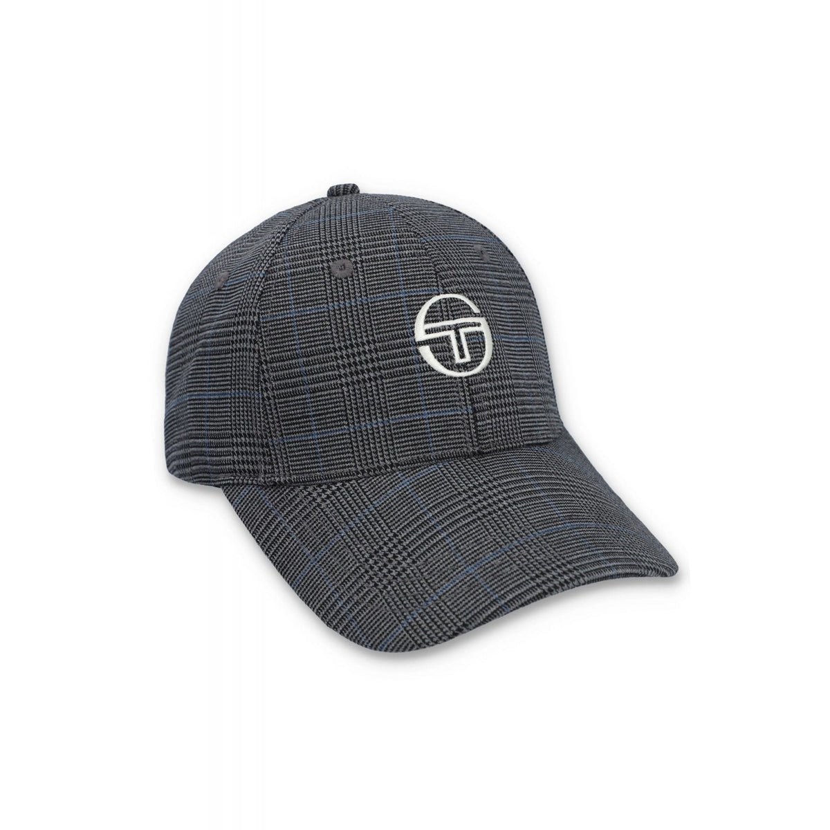 Sergio Tacchini | Wessler 1394 Strapback Contrast Puppytooth Check Baseball Cap - Grey