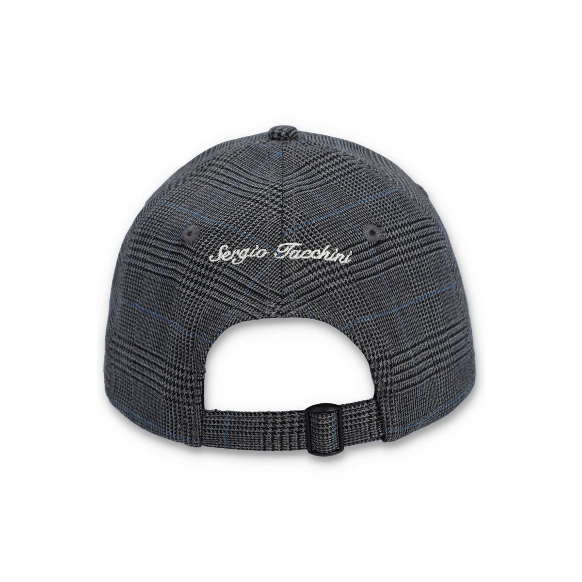 Sergio Tacchini | Wessler 1394 Strapback Contrast Puppytooth Check Baseball Cap - Grey