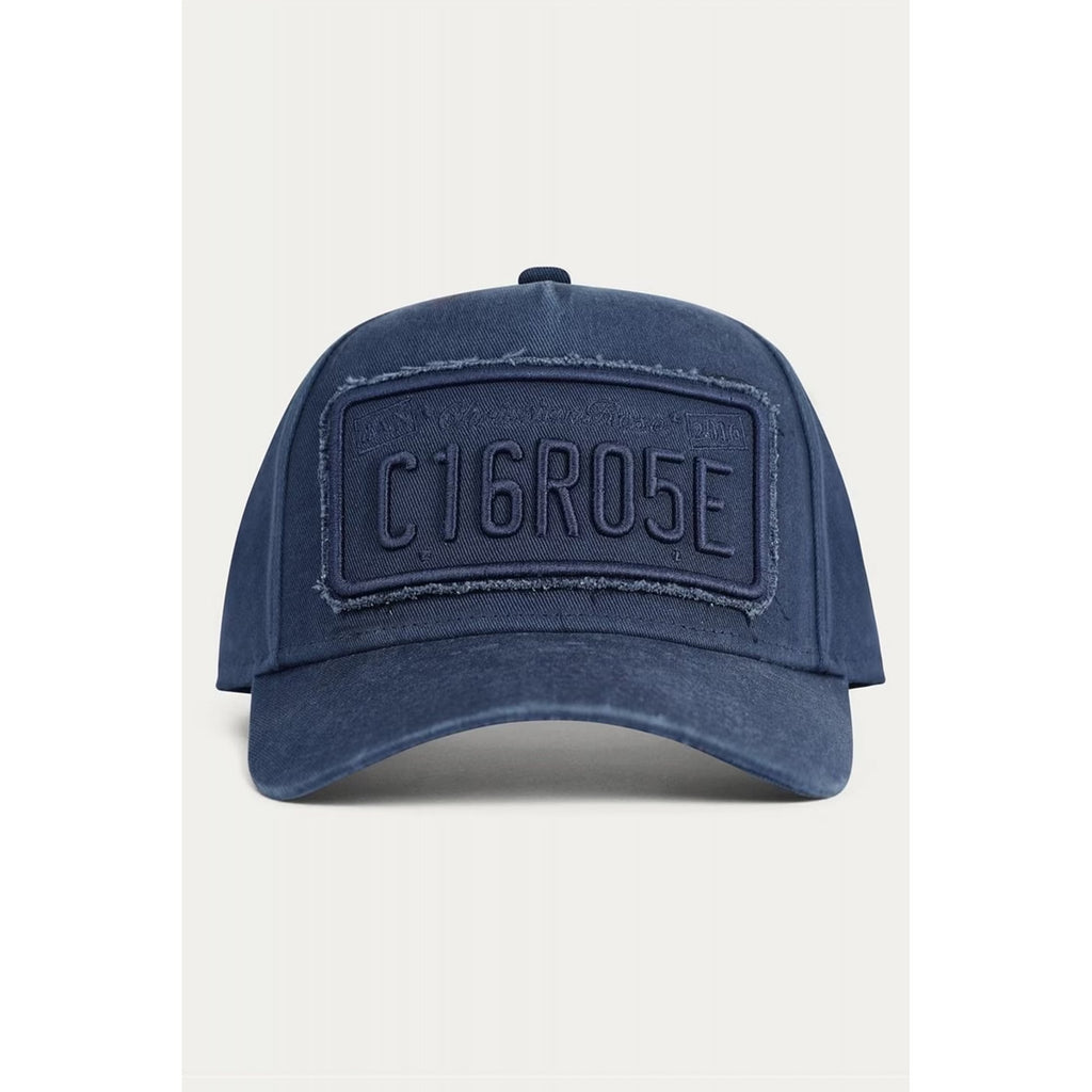 Christian Rose | CR058 Distressed Washed Private Plate Snapback Baseball Cap