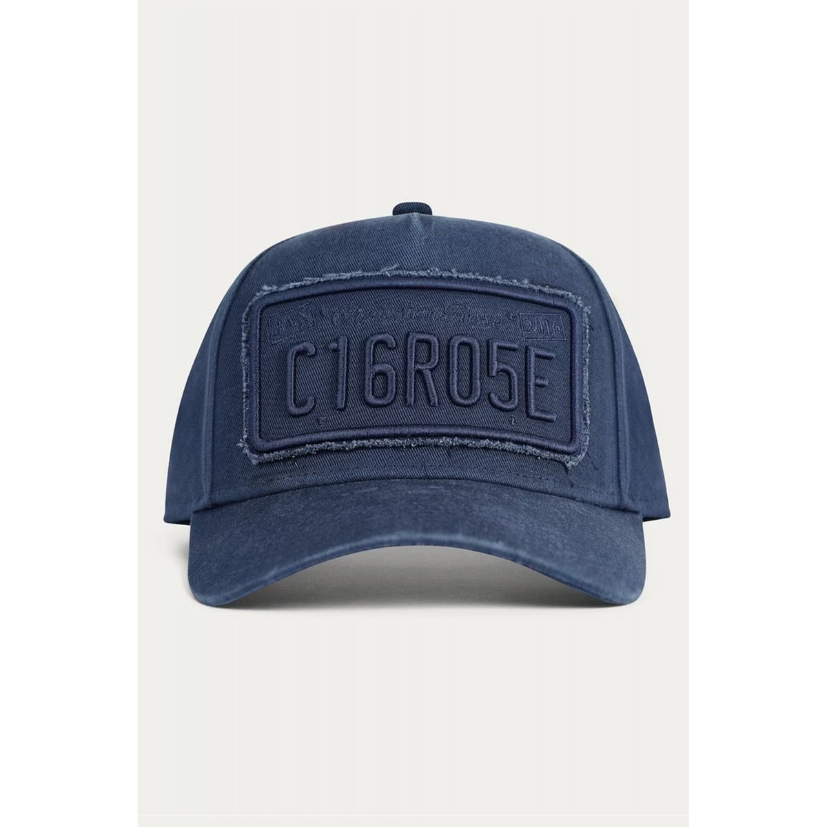 Christian Rose | CR058 Distressed Washed Private Plate Snapback Baseball Cap