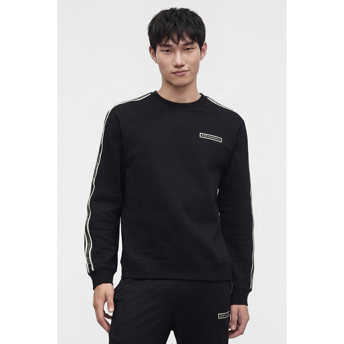 EA7 | Emporio Armani AF10377 2195 Train Rubber Tape Logo Sweat Top