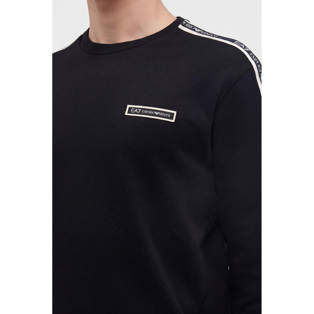 EA7 | Emporio Armani AF10377 2195 Train Rubber Tape Logo Sweat Top