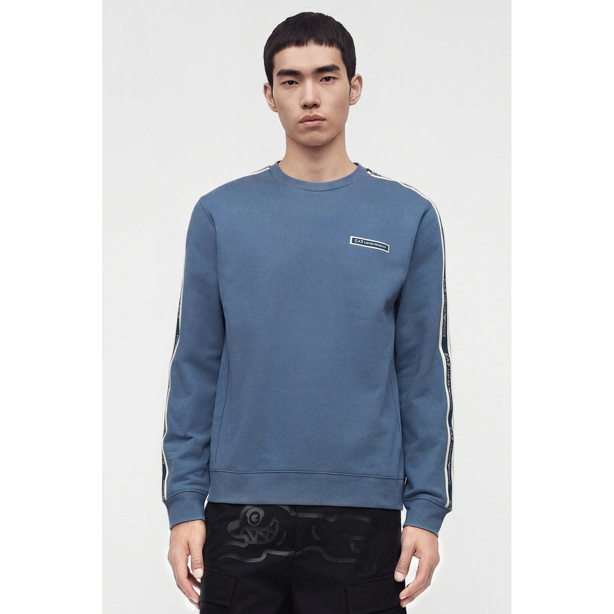 EA7 | Emporio Armani AF10377 2195 Train Rubber Tape Logo Sweat Top