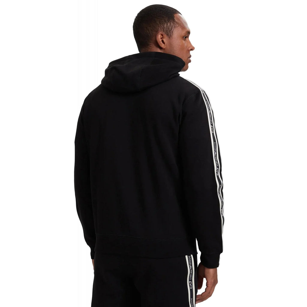 EA7 | Emporio Armani AF10377 2197 Train Rubber Tape Logo Full Zip Hood Top