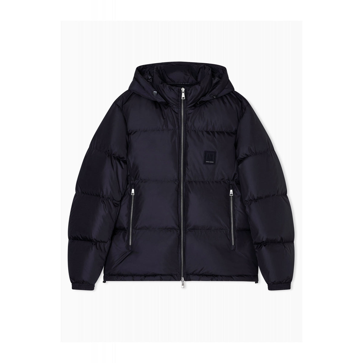 Armani Exchange | AX XM000348 AF12286 Shiny Quilted Padded Down Hood Jacket - Deep Navy