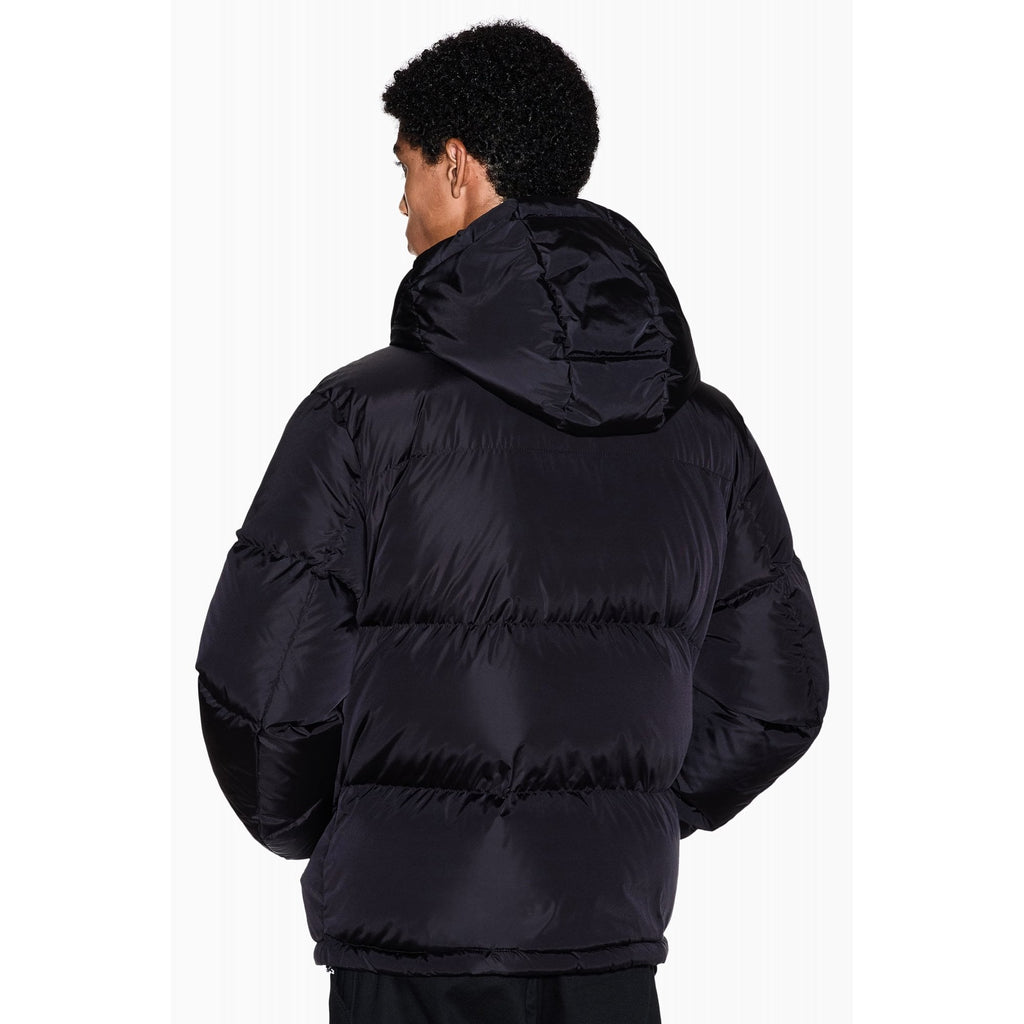 Armani Exchange | AX XM000348 AF12286 Shiny Quilted Padded Down Hood Jacket - Deep Navy