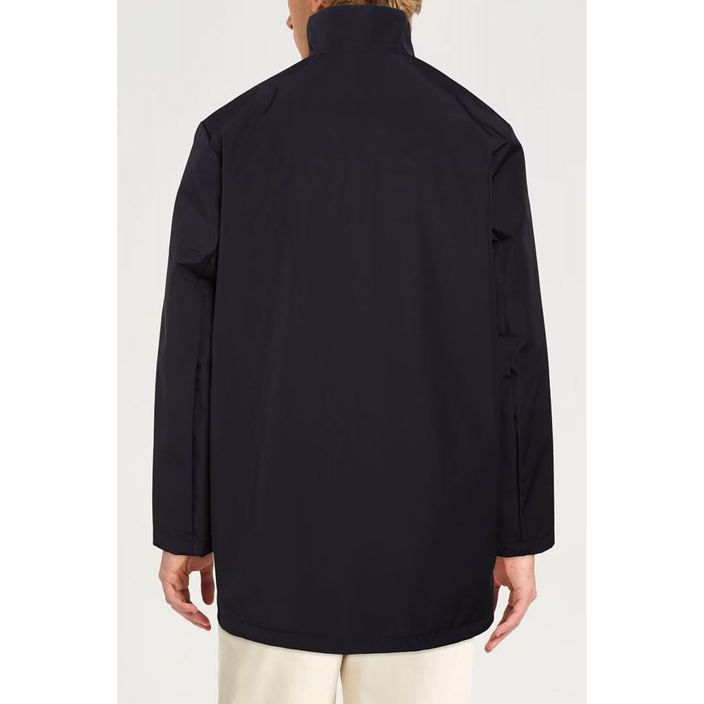 Armani Exchange | AX XM001578 AF169269 Stand Collar Long Softshell Trench Coat - Deep Navy