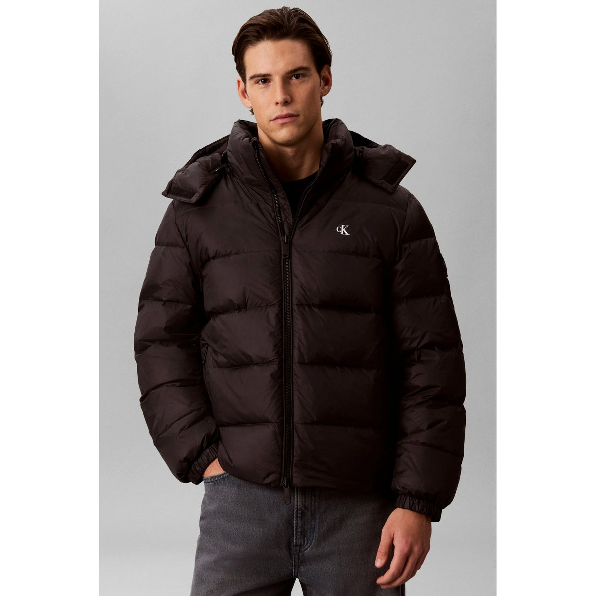 Calvin Klein Jeans | LV04RG515G Quilted Padded Down Waterproof Hood Jacket - Black