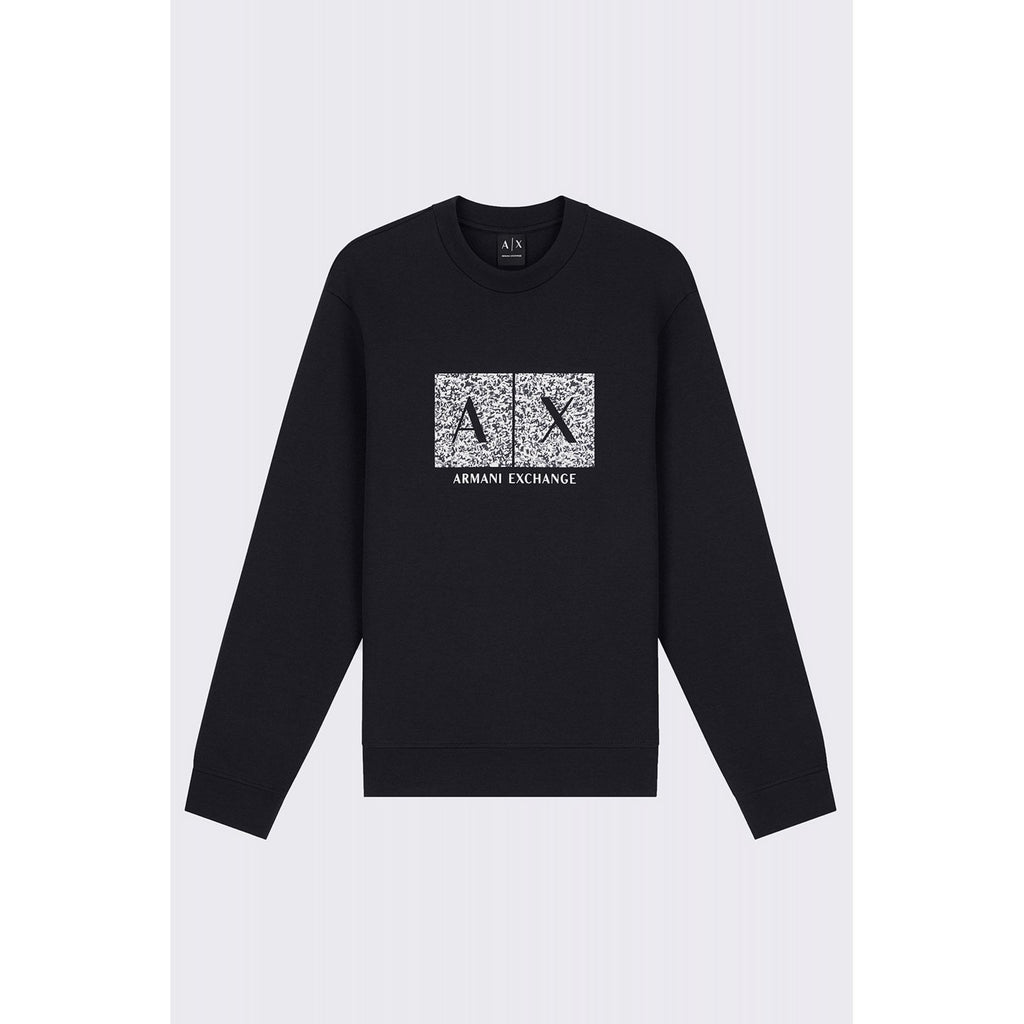 Armani Exchange | AX XM002888 AF10818 Camo Style Decorative Logo Design Sweat Top - Dark Navy