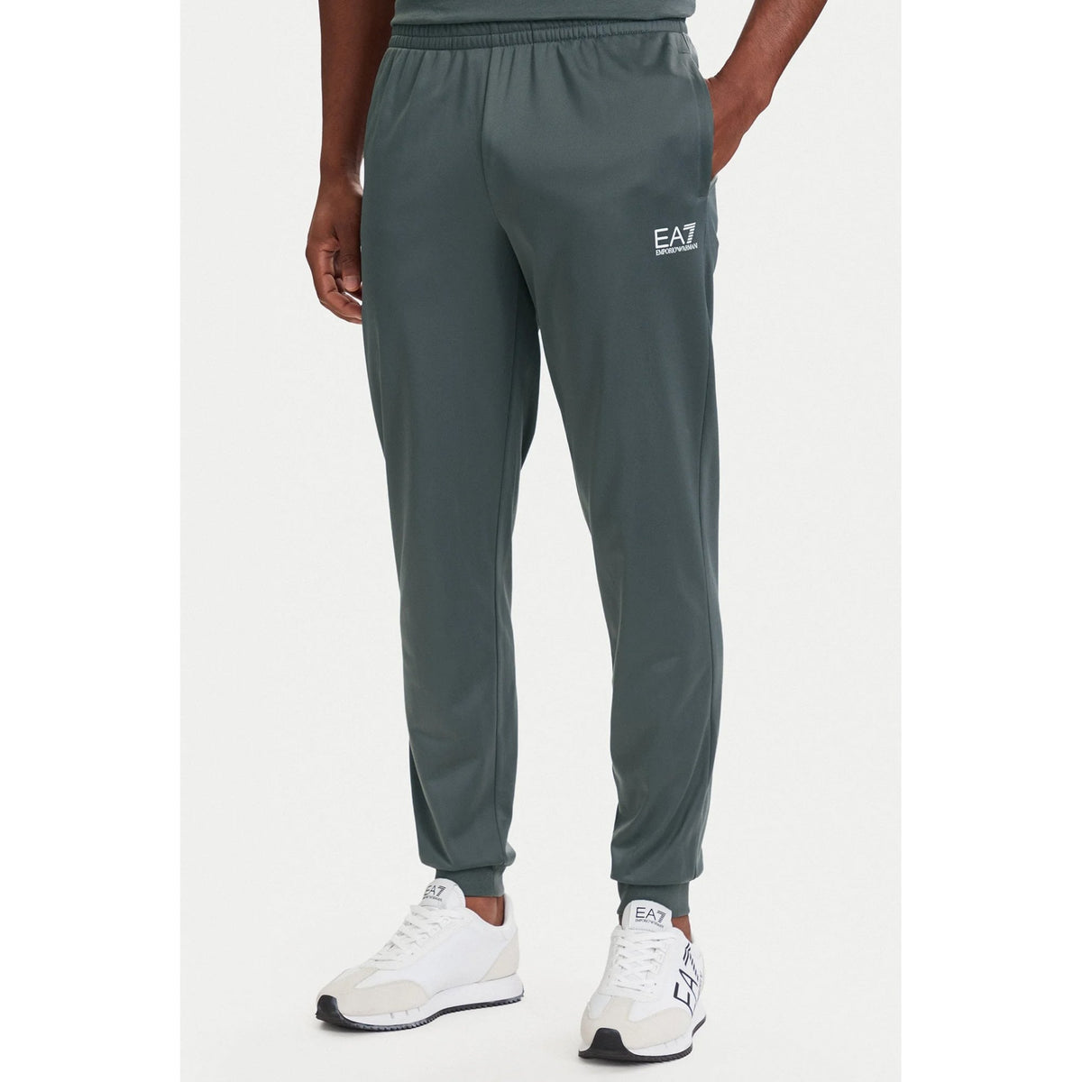 EA7 | Emporio Armani 8NPV65 PJHCZ Train Core Track Top Jogger Tracksuit Set - Pewter Grey