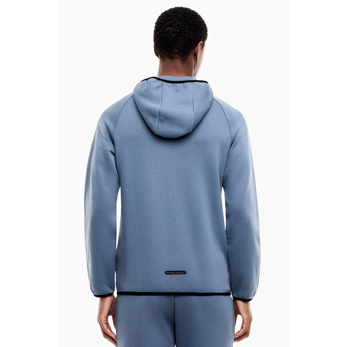 EA7 | Emporio Armani AF20845 2517 Cotton Blend VENTUS7 Full Zip Hood Top - China Blue