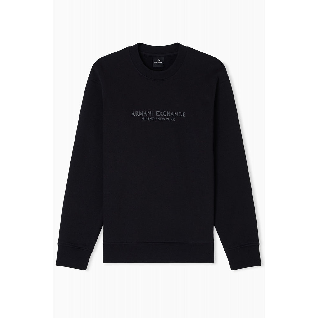 Armani Exchange | AX XM001296 AF10818 Injection Mould Logo Design Sweat Top - Dark Navy