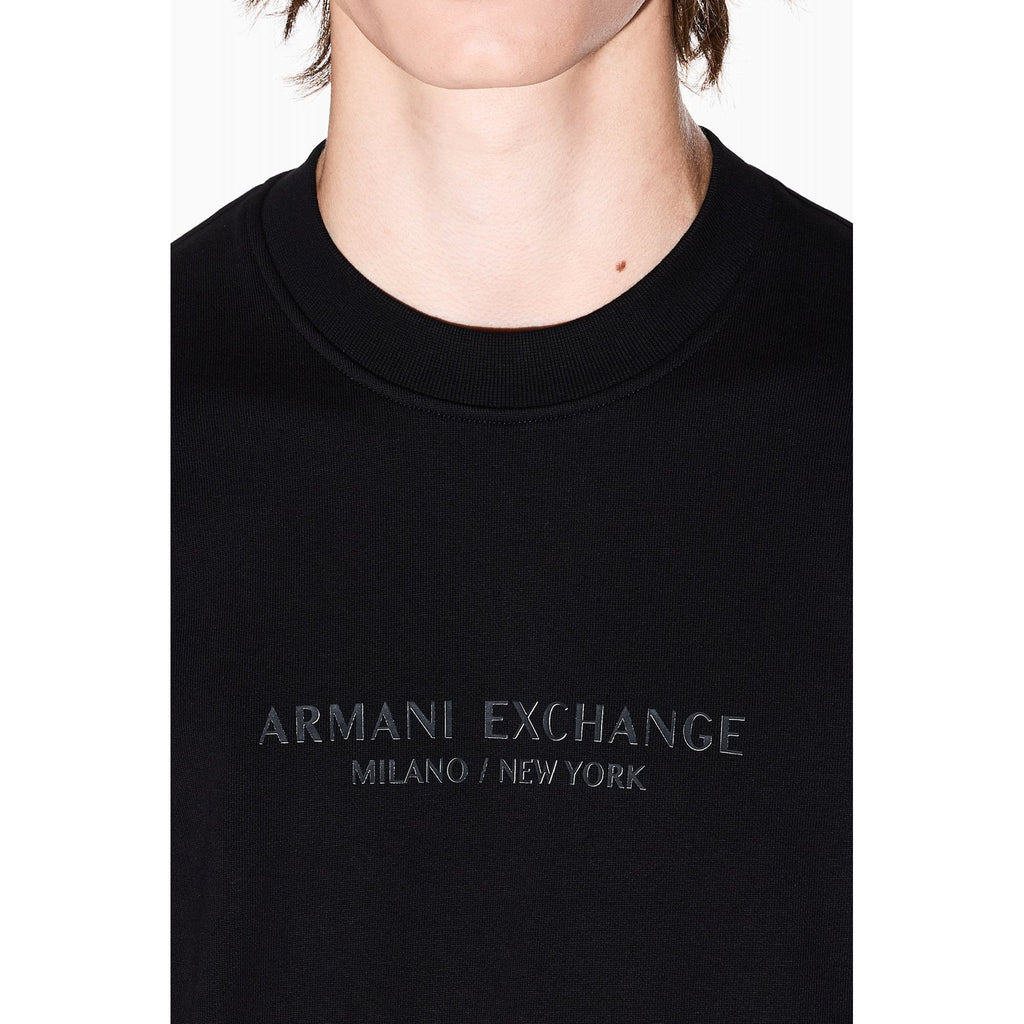 Armani Exchange | AX XM001296 AF10818 Injection Mould Logo Design Sweat Top - Dark Navy