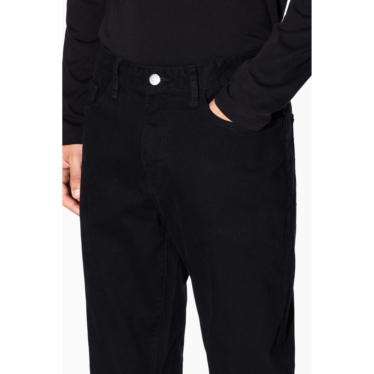 Armani Exchange | AX XM000069 AF14267 A|X Slim Fit Silhouette Denim Jean - Black