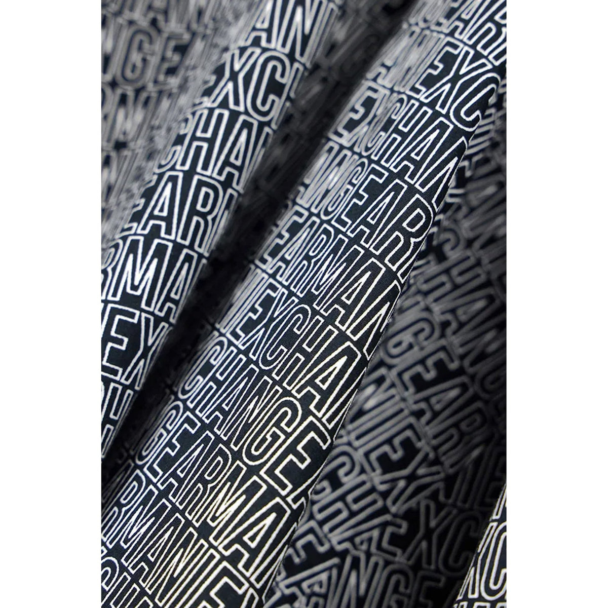 Armani Exchange | AX XM000625 AF13184 All-over Repeat Logo Print Long Sleeve Shirt - Black