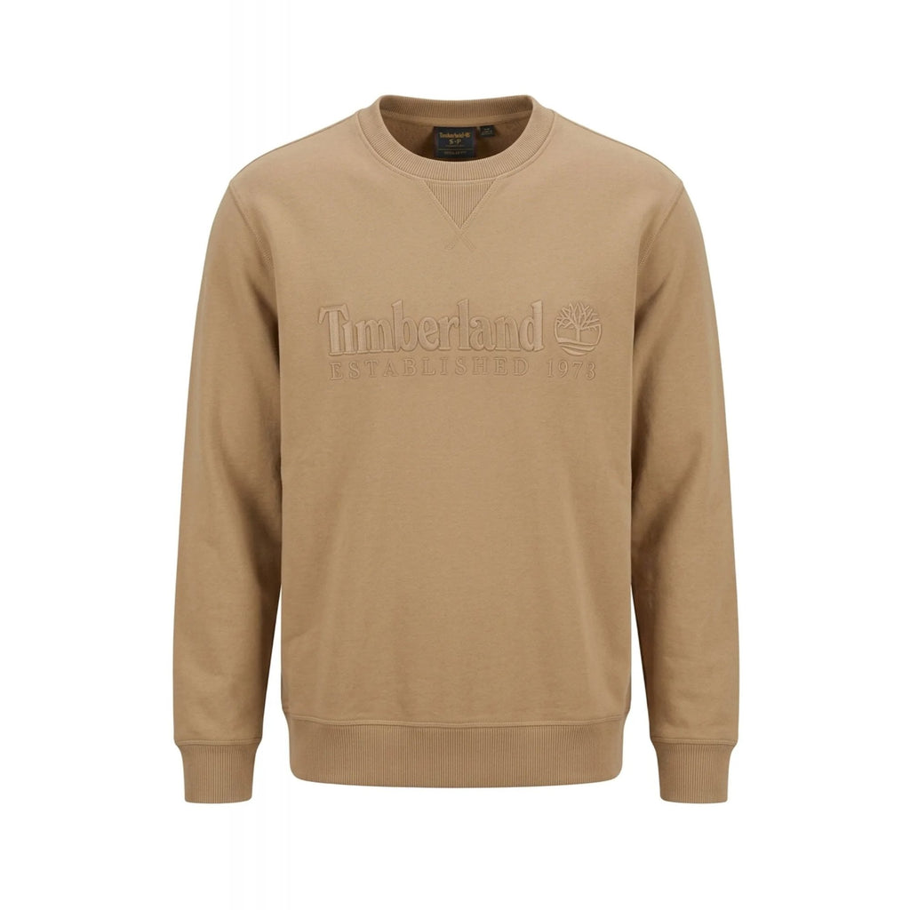 Timberland TBC0YHB7 Heritage Established 1973 Linear Logo Crew Sweat Top