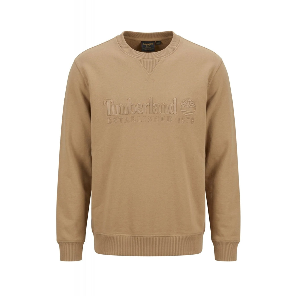 Timberland TBC0YHB7 Heritage Established 1973 Linear Logo Crew Sweat Top
