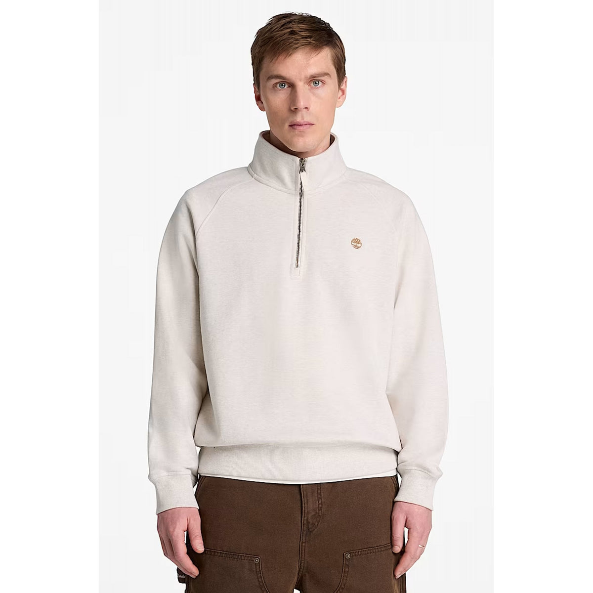 Timberland TBC0YHB9 Exeter River Embroidered Logo 1/4 Quarter Zip Sweat Top
