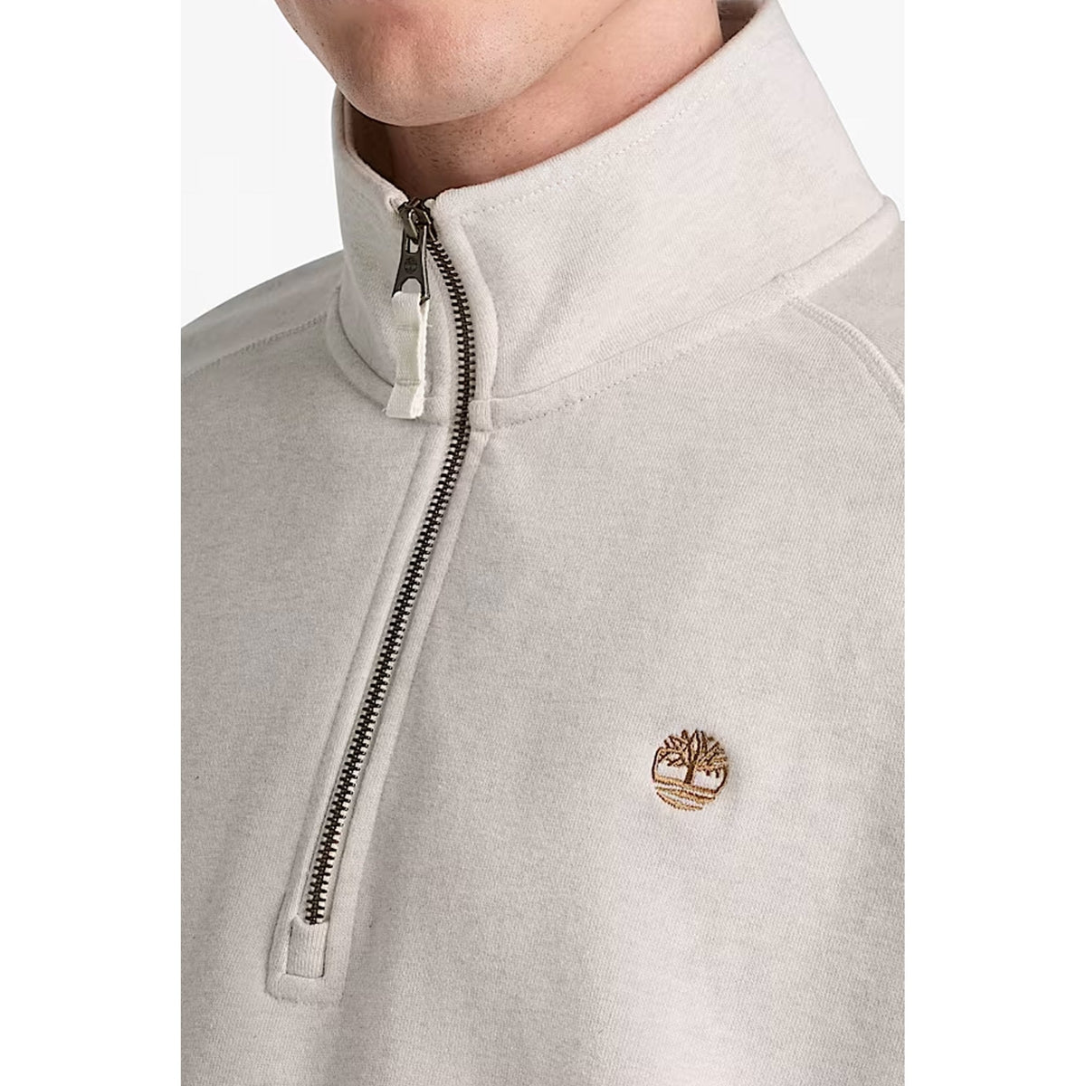 Timberland TBC0YHB9 Exeter River Embroidered Logo 1/4 Quarter Zip Sweat Top
