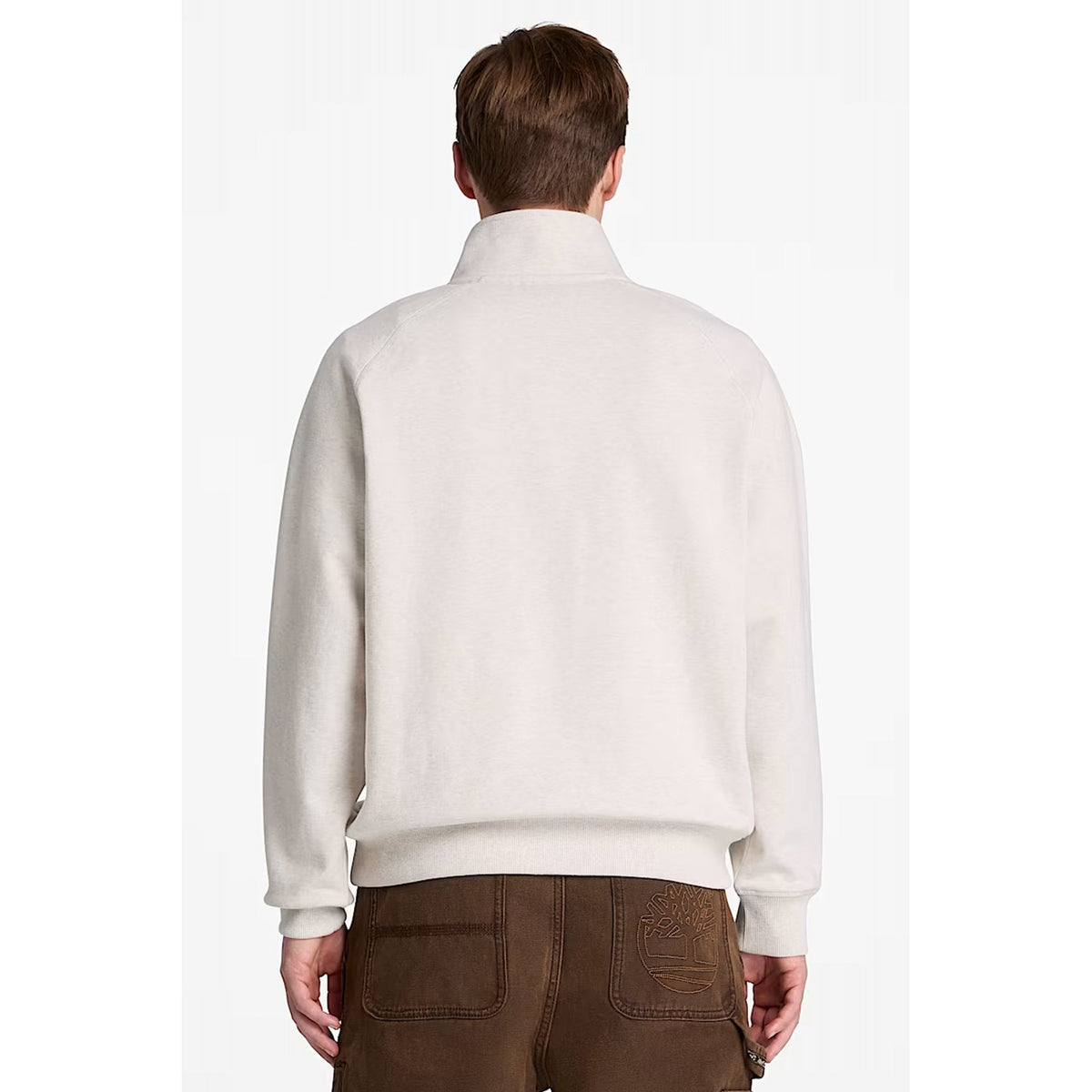 Timberland TBC0YHB9 Exeter River Embroidered Logo 1/4 Quarter Zip Sweat Top