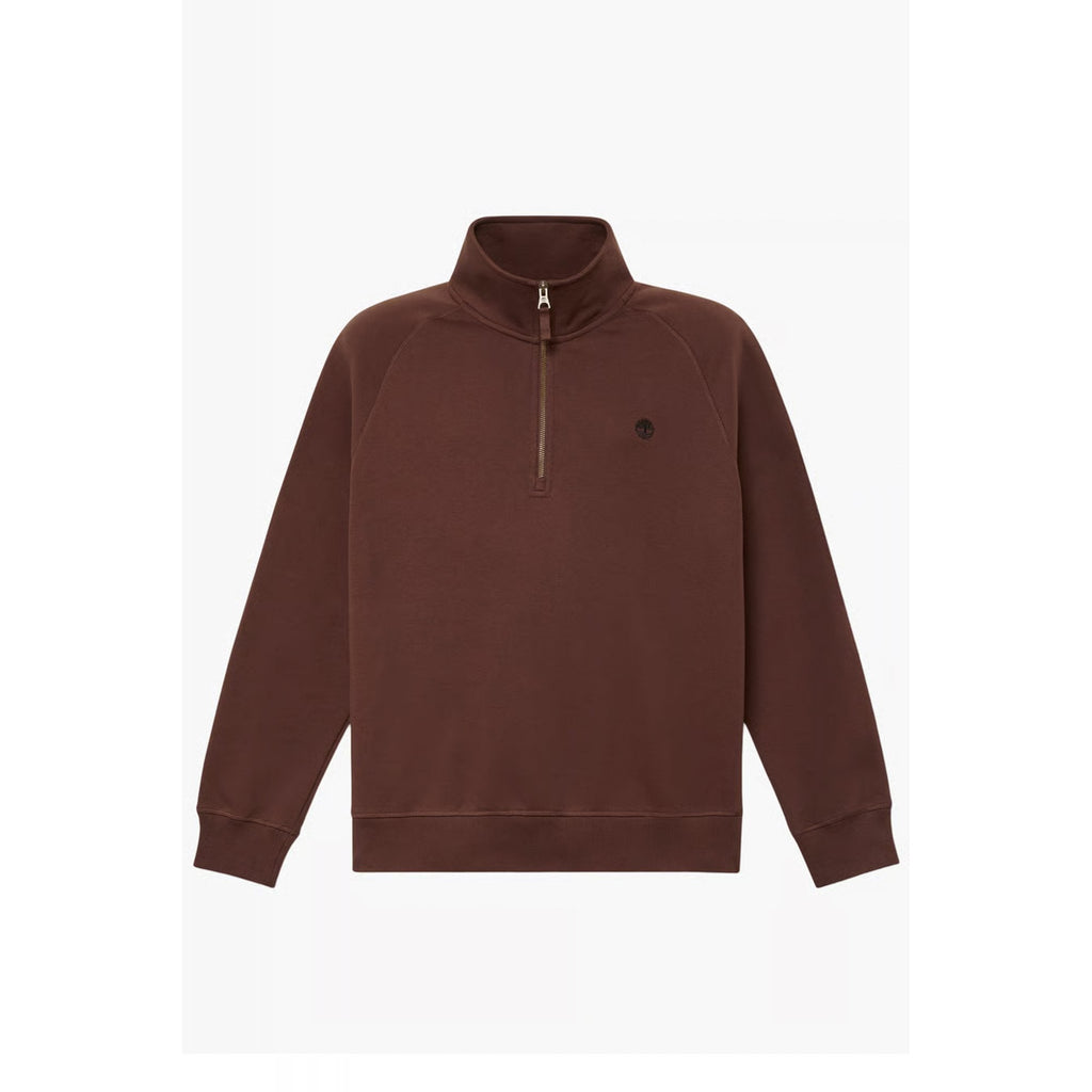 Timberland TBC0YHB9 Exeter River Embroidered Logo 1/4 Quarter Zip Sweat Top