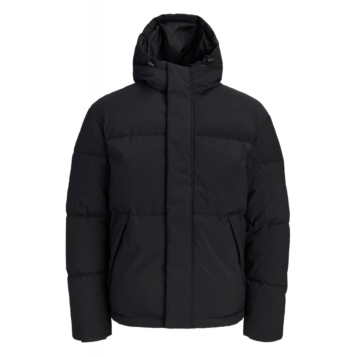 Jack Jones Esoho 8861 Quilted Hood Puffer Jacket - Black