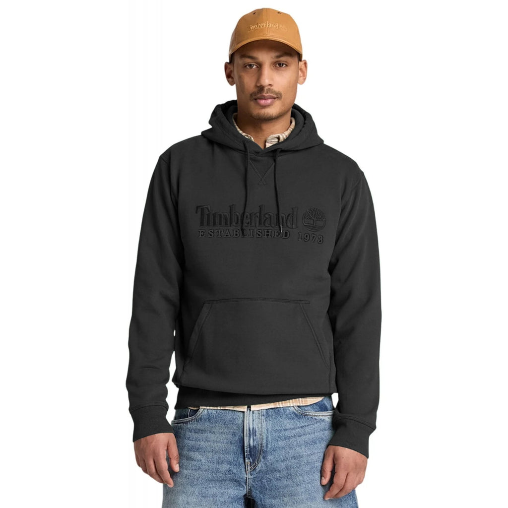 Timberland TBC0YHB6 Heritage Established 1973 Linear Logo Overhead Hood Top - Dark Grey
