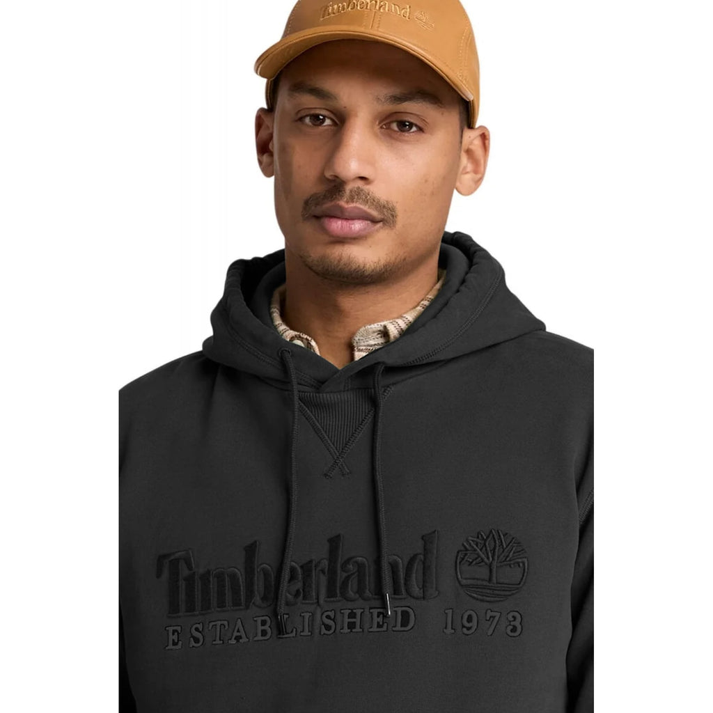 Timberland TBC0YHB6 Heritage Established 1973 Linear Logo Overhead Hood Top - Dark Grey