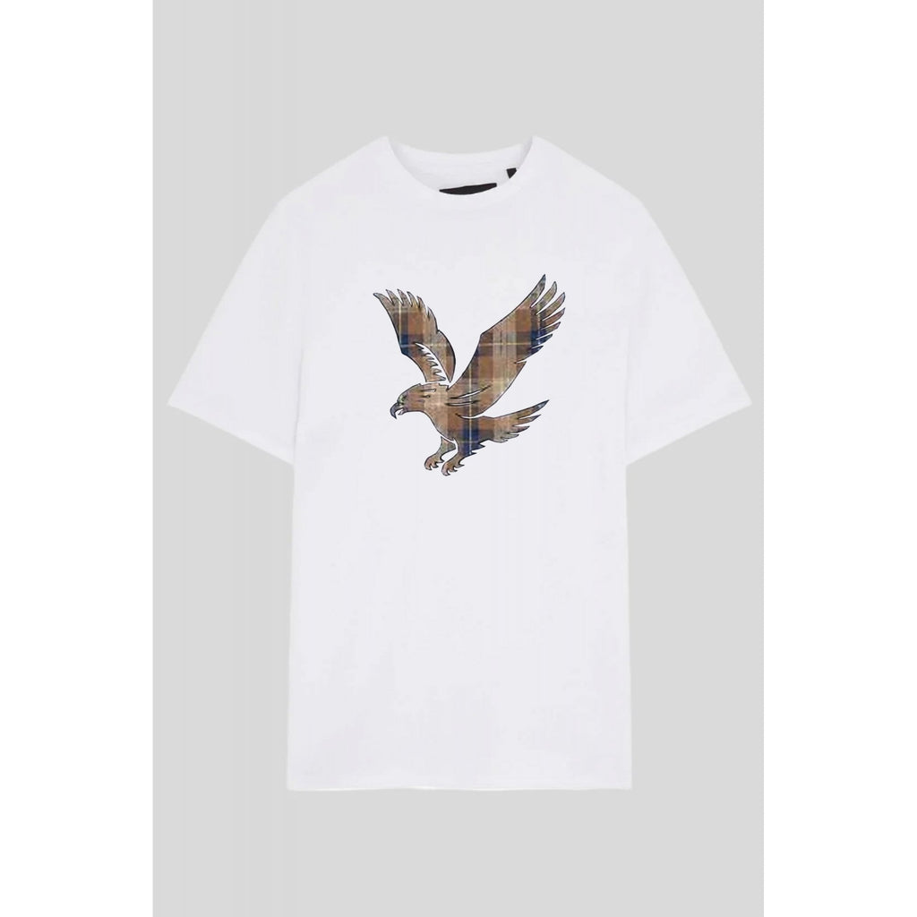 Lyle & Scott TS2570V Tartan Check Eagle Logo Crew Half Sleeve T-Shirt