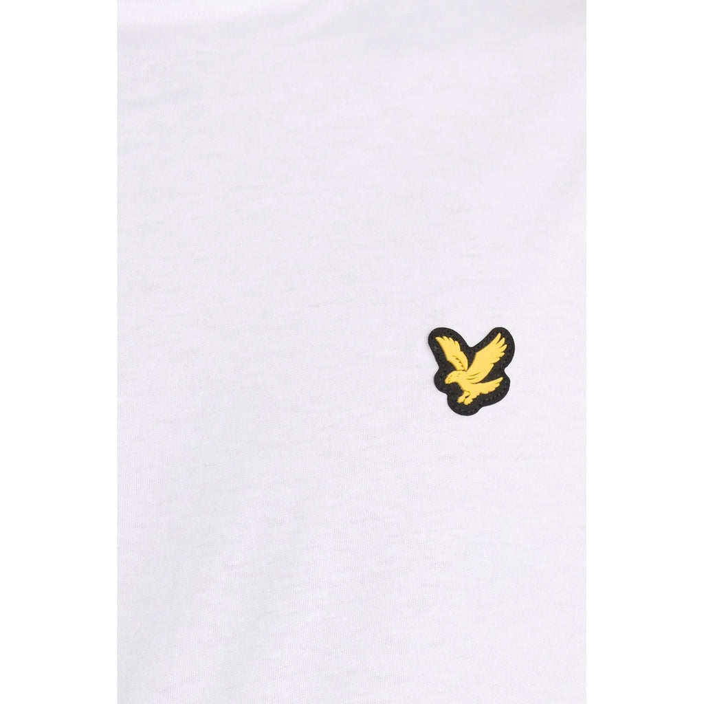 Lyle & Scott | TS2586SP Reflect Padel Tape Rubberised Logo Half Sleeve T-Shirt - White