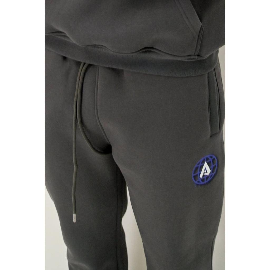 ARQ Studios | Global Street Diamond Stars Print Sweat Jogger - Dark Grey