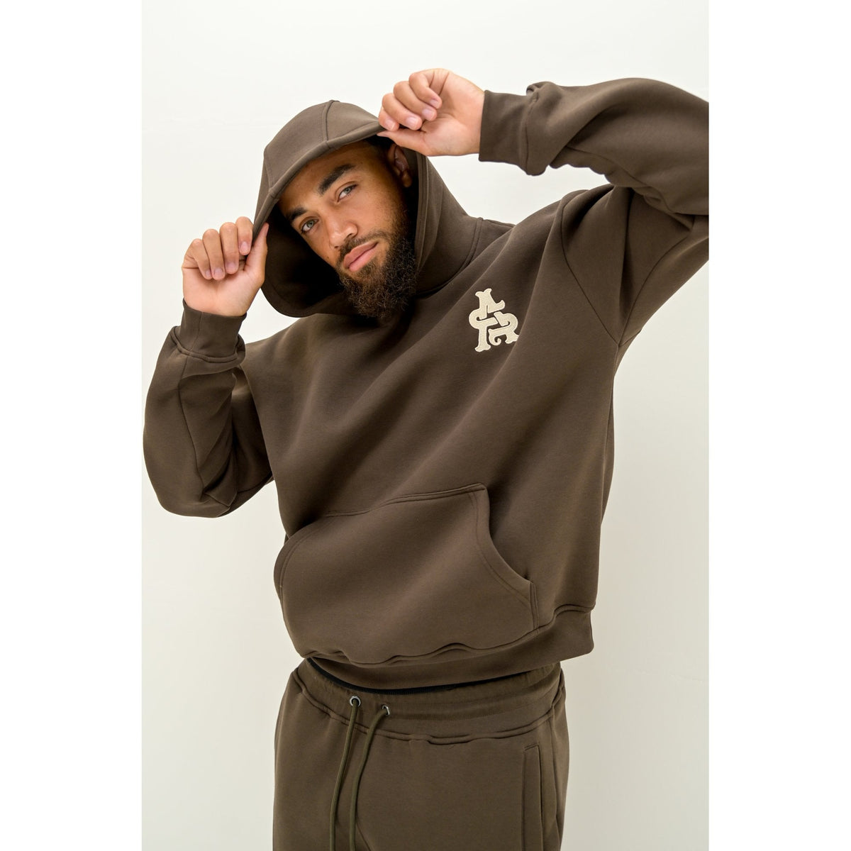 ARQ Studios | Classic Core Relaxed Fit Overhead Hood Top - Brown