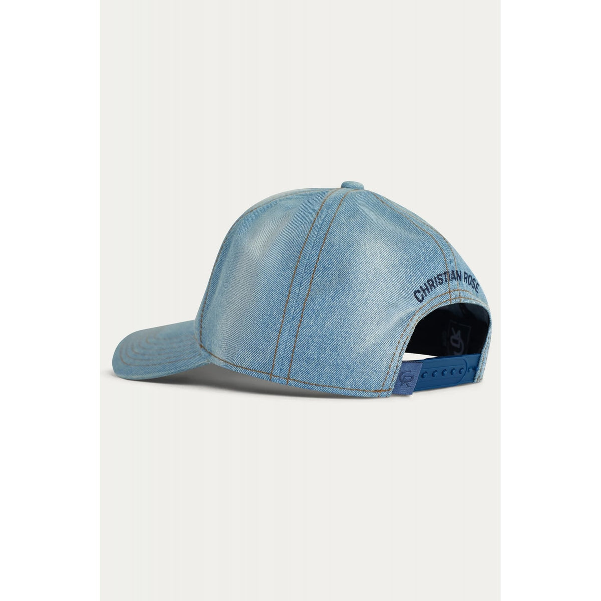 Christian Rose | CR066 Distressed Denim Iconic II Snapback Baseball Cap