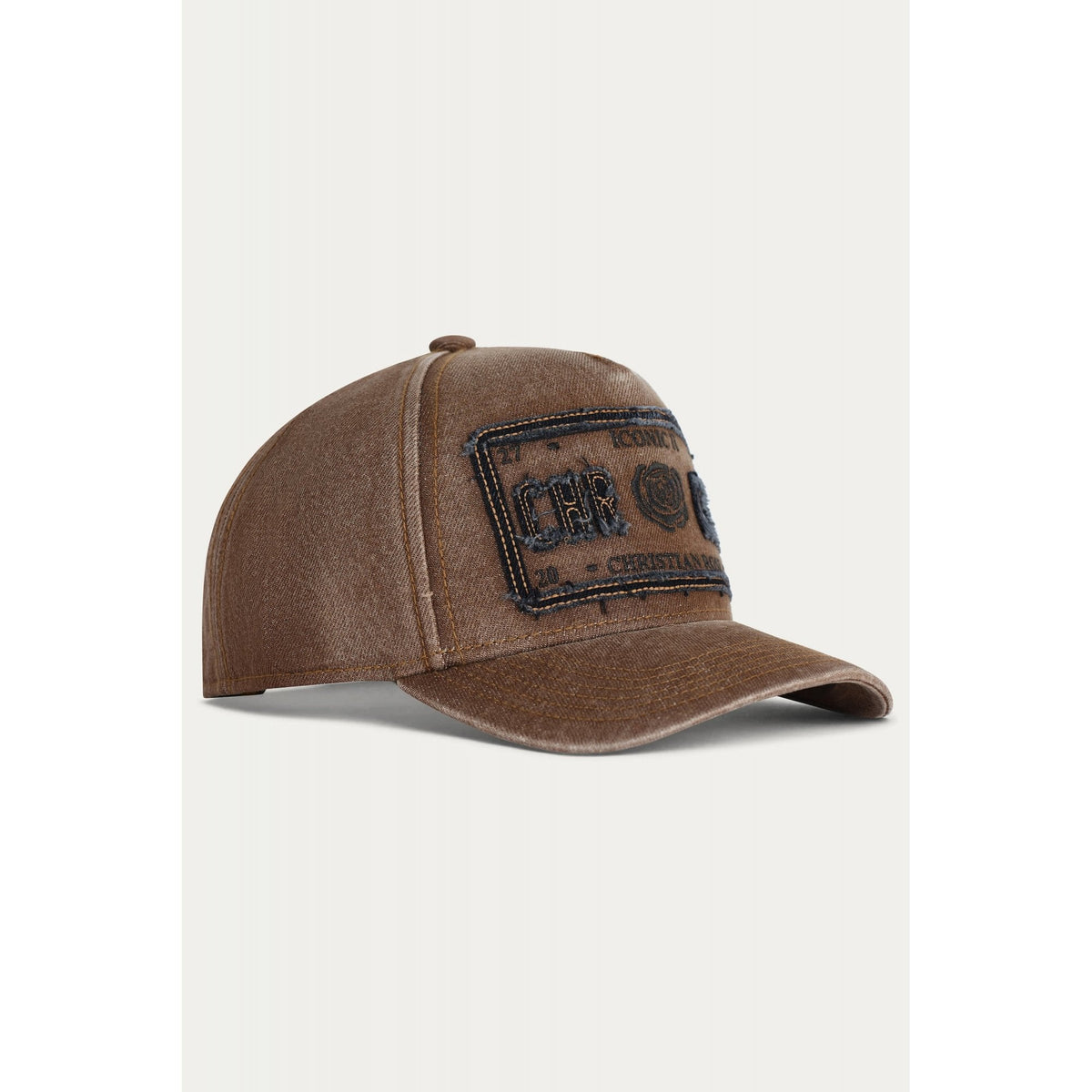 Christian Rose | CR066 Distressed Denim Iconic II Snapback Baseball Cap