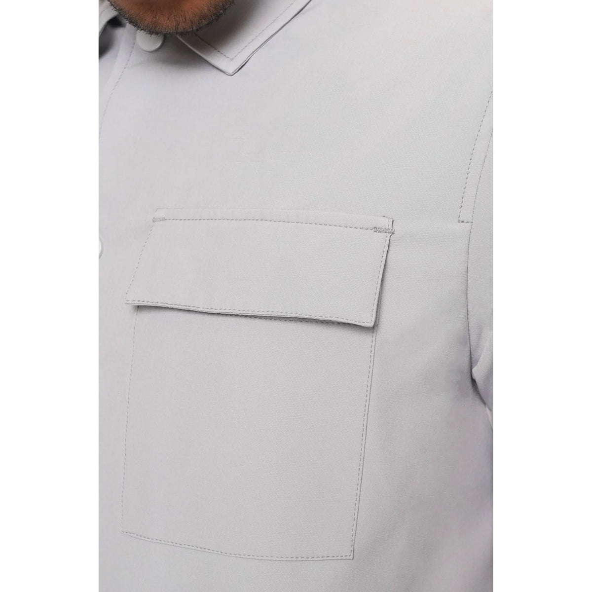 Valere Milano | Luxe VM-305 Collar Lightweight Premium Slim Fit Overshirt