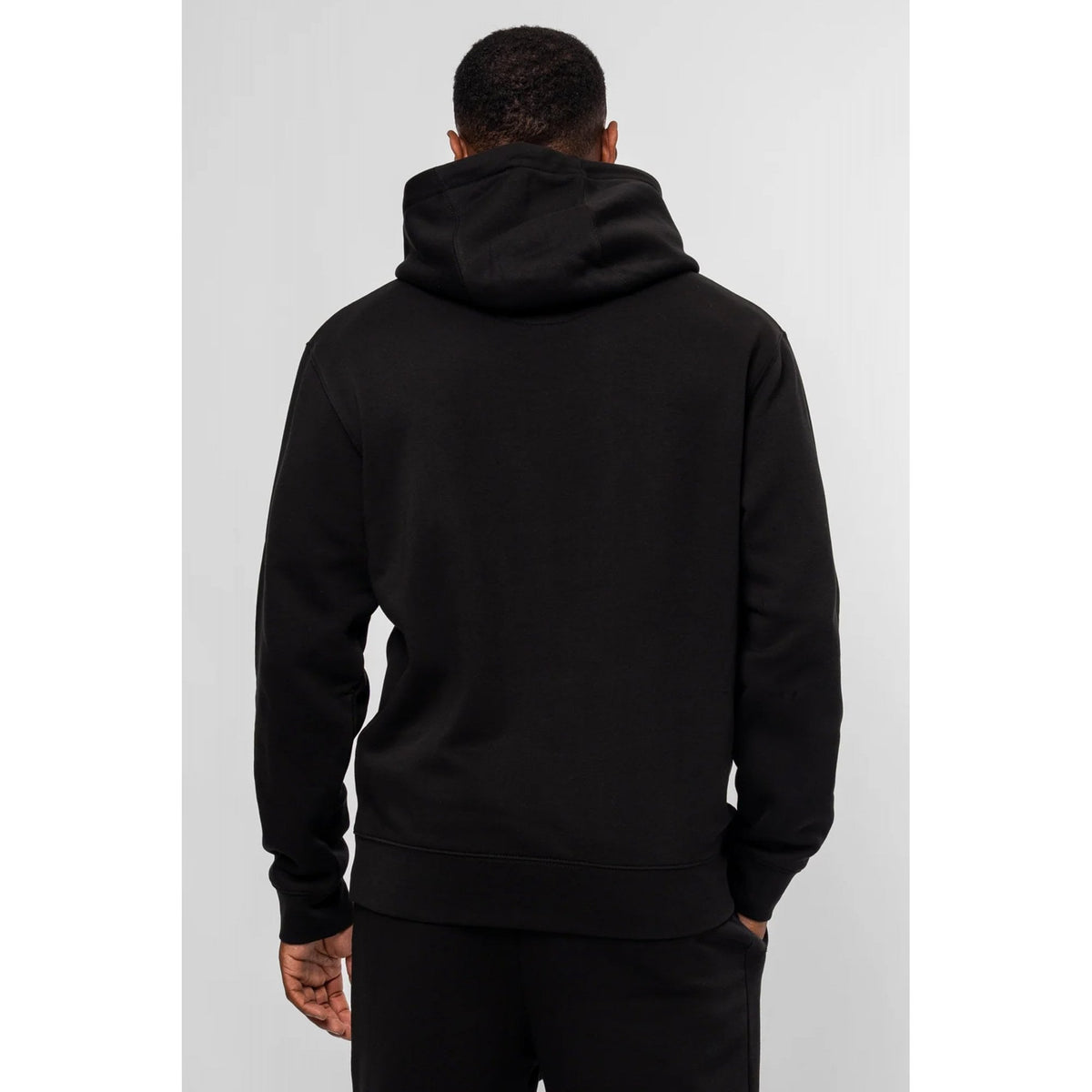 Valere Milano | Pisanino VM-351 Winged Horse Motif Print Overhead Hood Top - Black