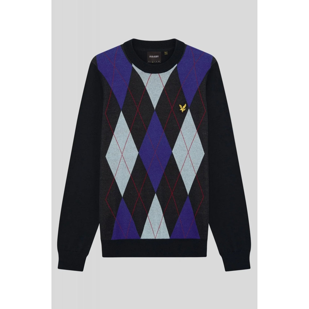 Lyle & Scott | KN2631V Archive Argyle Pattern Crew Knit Jumper