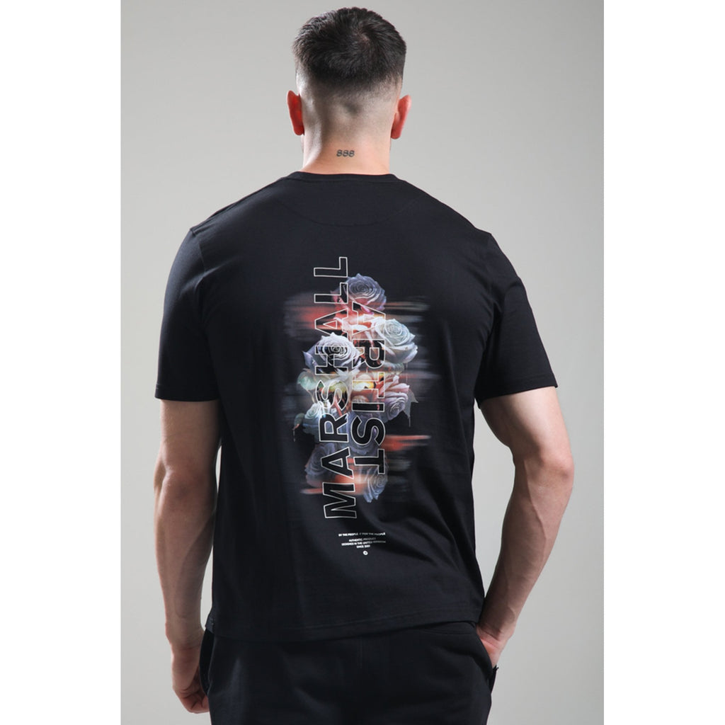 Marshall Artist | 1258 Future Proof Motion Blurred Rose Graphic Print Half Sleeve T-Shirt
