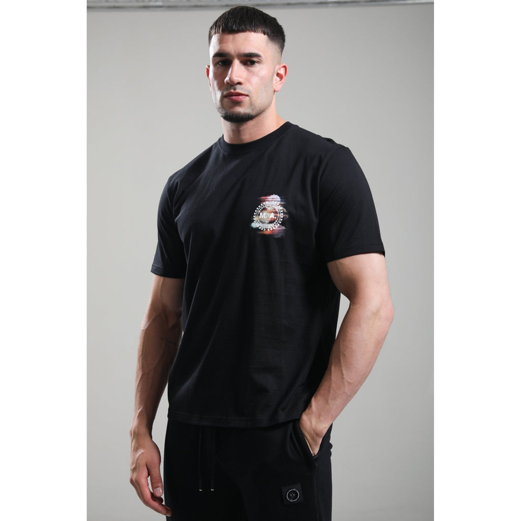 Marshall Artist | 1258 Future Proof Motion Blurred Rose Graphic Print Half Sleeve T-Shirt
