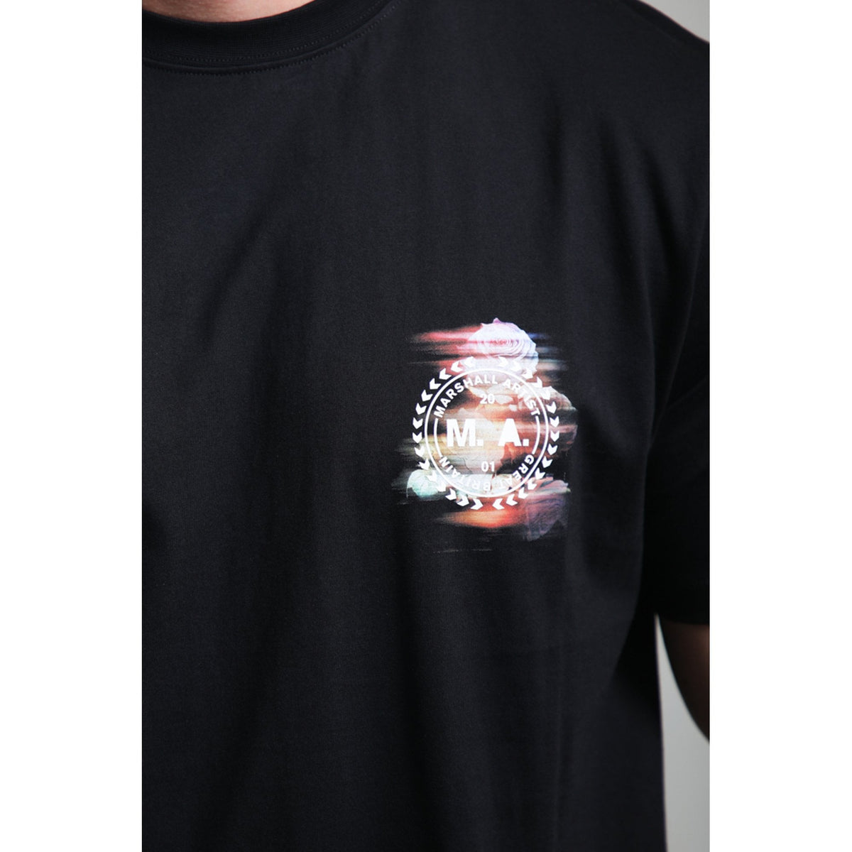 Marshall Artist | 1258 Future Proof Motion Blurred Rose Graphic Print Half Sleeve T-Shirt