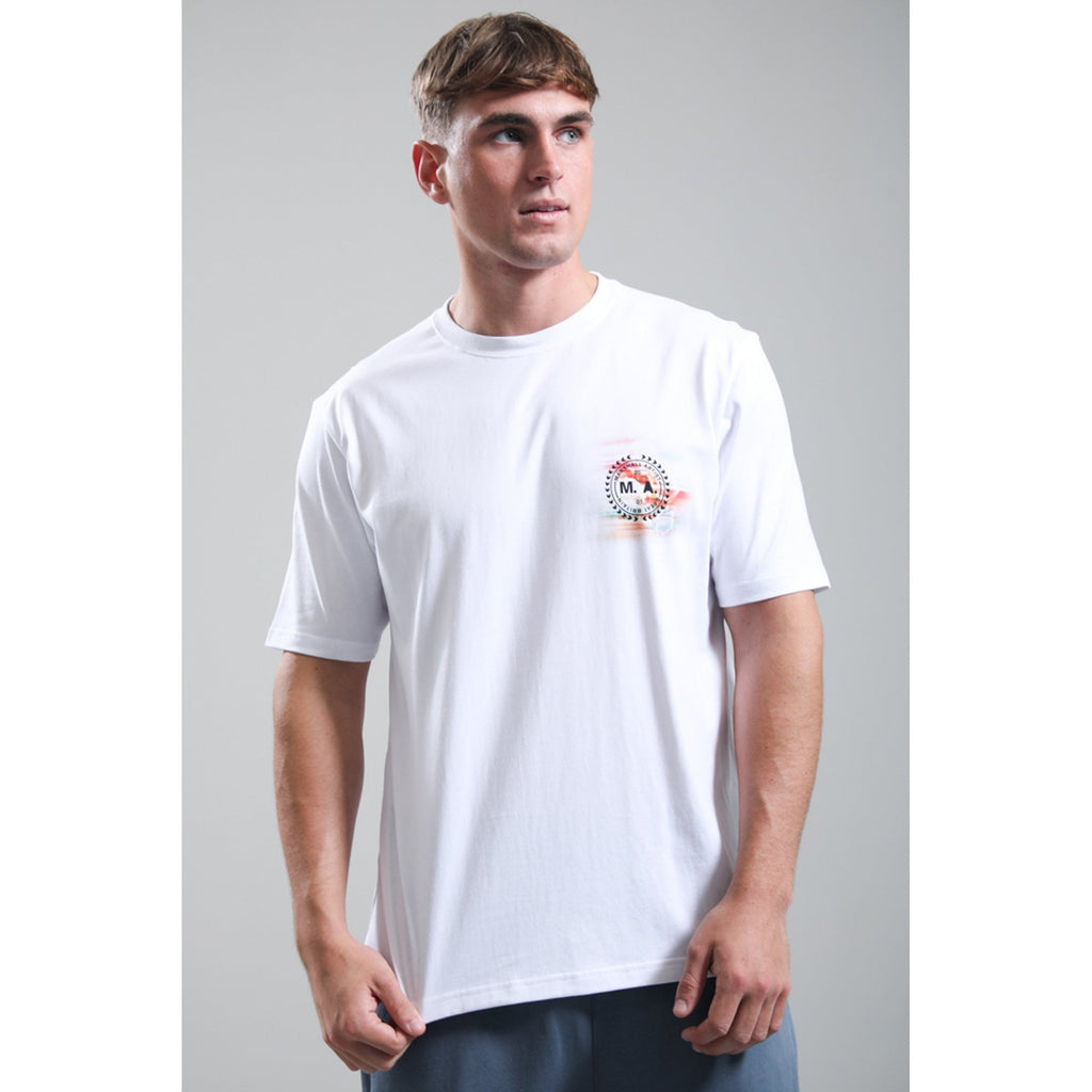 Marshall Artist | 1258 Future Proof Motion Blurred Rose Graphic Print Half Sleeve T-Shirt