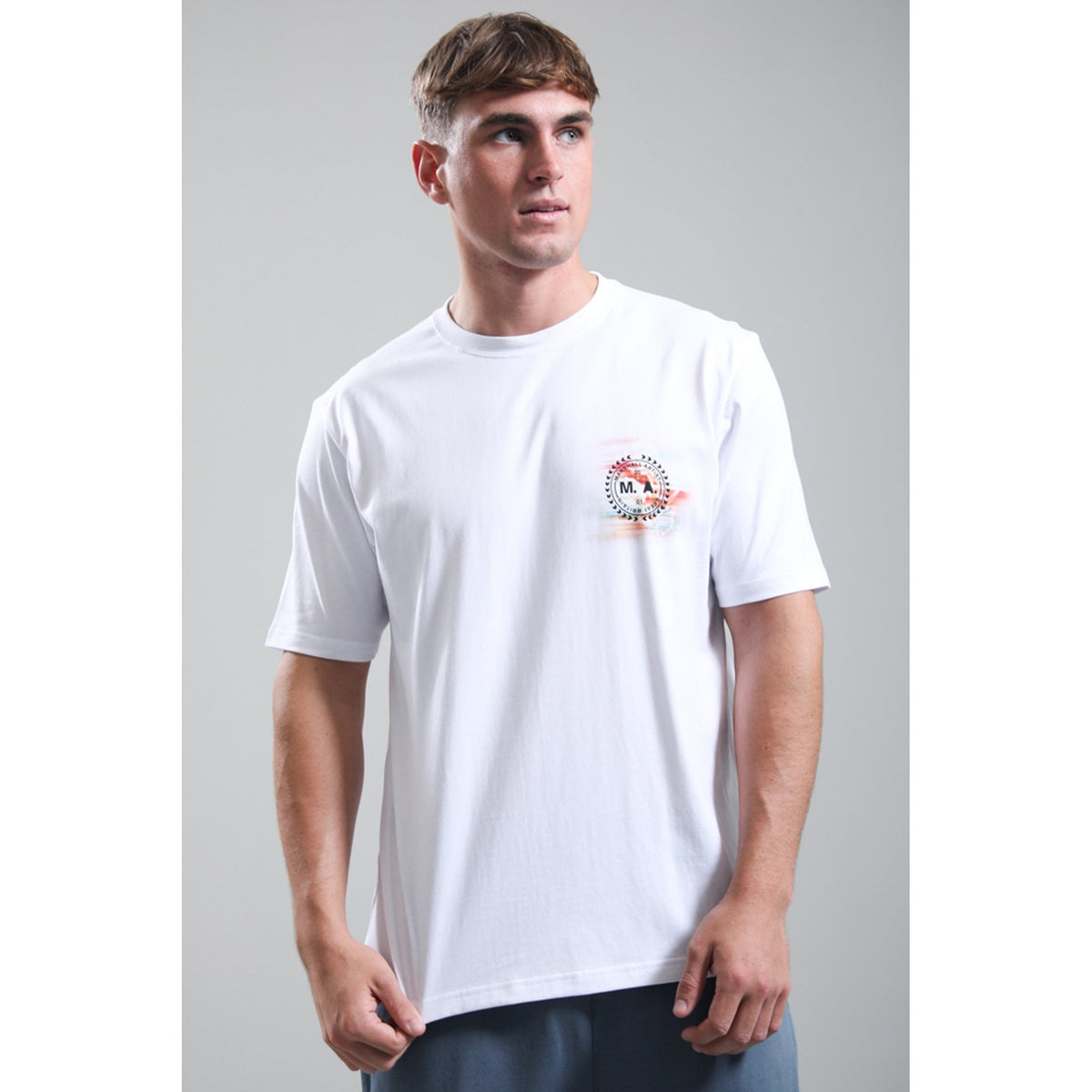 Marshall Artist | 1258 Future Proof Motion Blurred Rose Graphic Print Half Sleeve T-Shirt